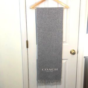 NEW COACH WOOL/CASHMERE SCARF Unisex